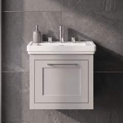 [BFCR291B] Blithbury Traditional Wall Hung Vanity Basin Unit with Fireclay Basin - Choice of Size, Colour and Basin Type - Silo