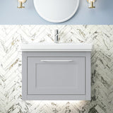 Blithbury Traditional Wall Hung Vanity Basin Unit with Fireclay Basin - Choice of Size, Colour and Basin Type