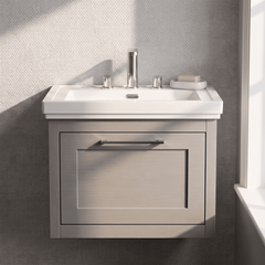[BFCR294B] Blithbury Traditional Wall Hung Vanity Basin Unit with Fireclay Basin - Choice of Size, Colour and Basin Type - Silo