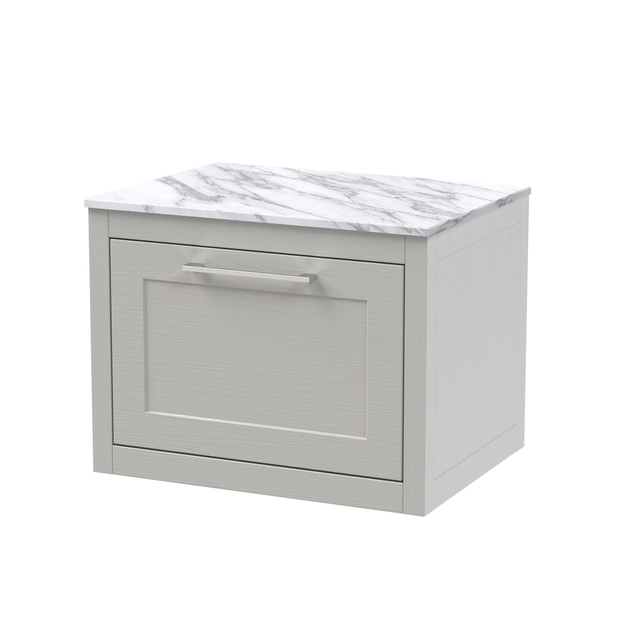Traditional Bathroom Wall Hung Vanity Unit and Worktop - Choice of Size and Colour