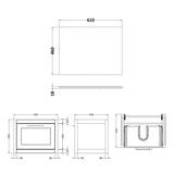 Traditional Bathroom Wall Hung Vanity Unit and Worktop - Choice of Size and Colour