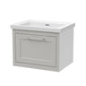 Traditional Bathroom Wall Hung Vanity with Modern Fireclay Basin Unit - Choice of Size, Colour and Basin Type