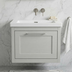 [BFCR294K] Blithbury Traditional Bathroom Wall Hung Vanity with Modern Fireclay Basin Unit - Choice of Size, Colour and Basin Type - Silo