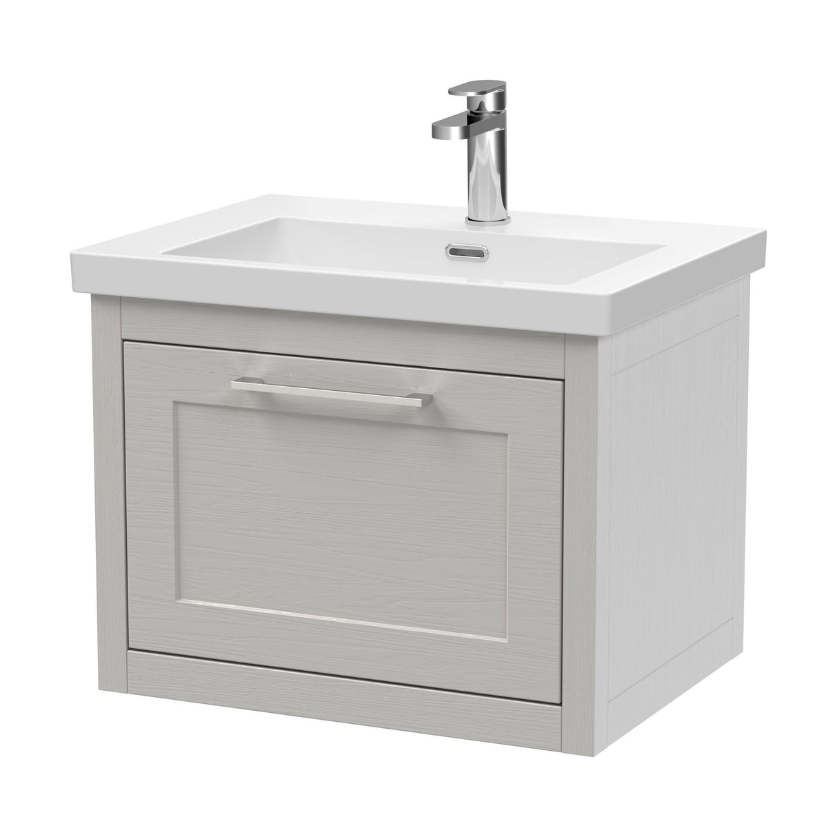 [BFCR294L] Blithbury Traditional Bathroom Wall Hung Vanity with Modern Fireclay Basin Unit - Choice of Size, Colour and Basin Type - Cutout