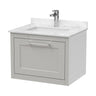 [BFCR294WS1] Blithbury Traditional Bathroom Wall Hung Vanity Unit and Marble Worktop Basin - Choice of Size and Colour - Cutout