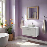 Traditional Bathroom Wall Hung Vanity Unit and Worktop - Choice of Size and Colour