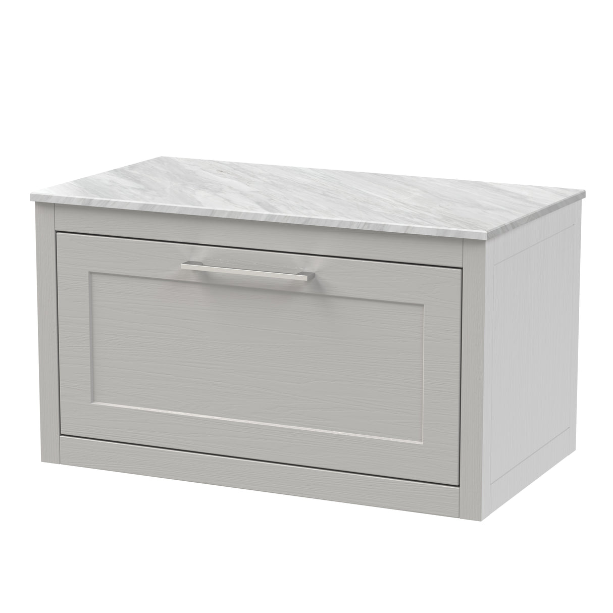 Traditional Bathroom Wall Hung Vanity Unit and Worktop - Choice of Size and Colour