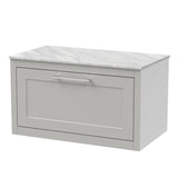 Traditional Bathroom Wall Hung Vanity Unit and Worktop - Choice of Size and Colour