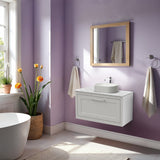 Traditional Bathroom Wall Hung Vanity Unit and Worktop - Choice of Size and Colour
