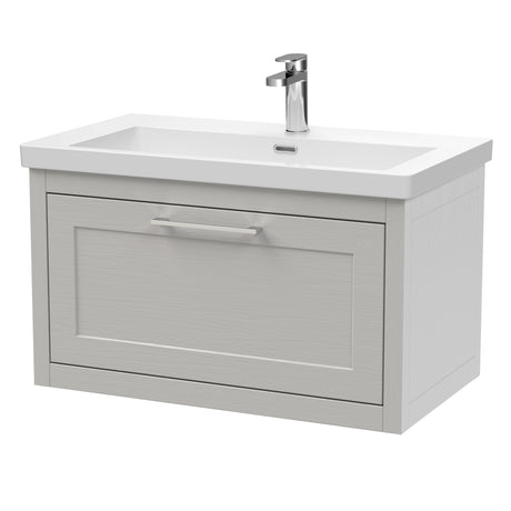 Traditional Bathroom Wall Hung Vanity with Modern Fireclay Basin Unit - Choice of Size, Colour and Basin Type