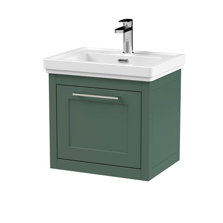 Traditional Wall Hung Vanity Basin Unit with Fireclay Basin - Choice of Size, Colour and Basin Type