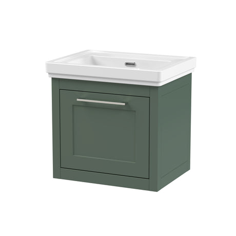 Traditional Wall Hung Vanity Basin Unit with Fireclay Basin - Choice of Size, Colour and Basin Type