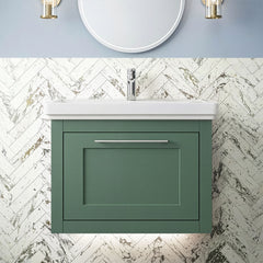 [BFCR894A] Blithbury Traditional Wall Hung Vanity Basin Unit with Fireclay Basin - Choice of Size, Colour and Basin Type - Silo