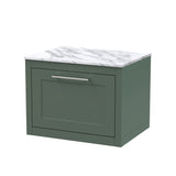 Traditional Bathroom Wall Hung Vanity Unit and Worktop - Choice of Size and Colour