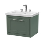 Traditional Bathroom Wall Hung Vanity with Modern Fireclay Basin Unit - Choice of Size, Colour and Basin Type