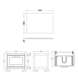 Traditional Bathroom Wall Hung Vanity Unit and Worktop - Choice of Size and Colour