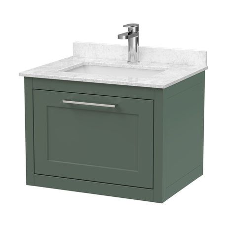 [BFCR894WS1] Blithbury Traditional Bathroom Wall Hung Vanity Unit and Marble Worktop Basin - Choice of Size and Colour - Cutout