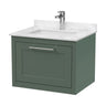 [BFCR894WS1] Blithbury Traditional Bathroom Wall Hung Vanity Unit and Marble Worktop Basin - Choice of Size and Colour - Cutout