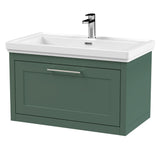 Traditional Wall Hung Vanity Basin Unit with Fireclay Basin - Choice of Size, Colour and Basin Type