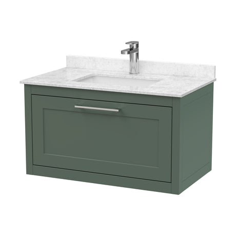 [BFCR896WS1] Blithbury Traditional Bathroom Wall Hung Vanity Unit and Marble Worktop Basin - Choice of Size and Colour - Cutout