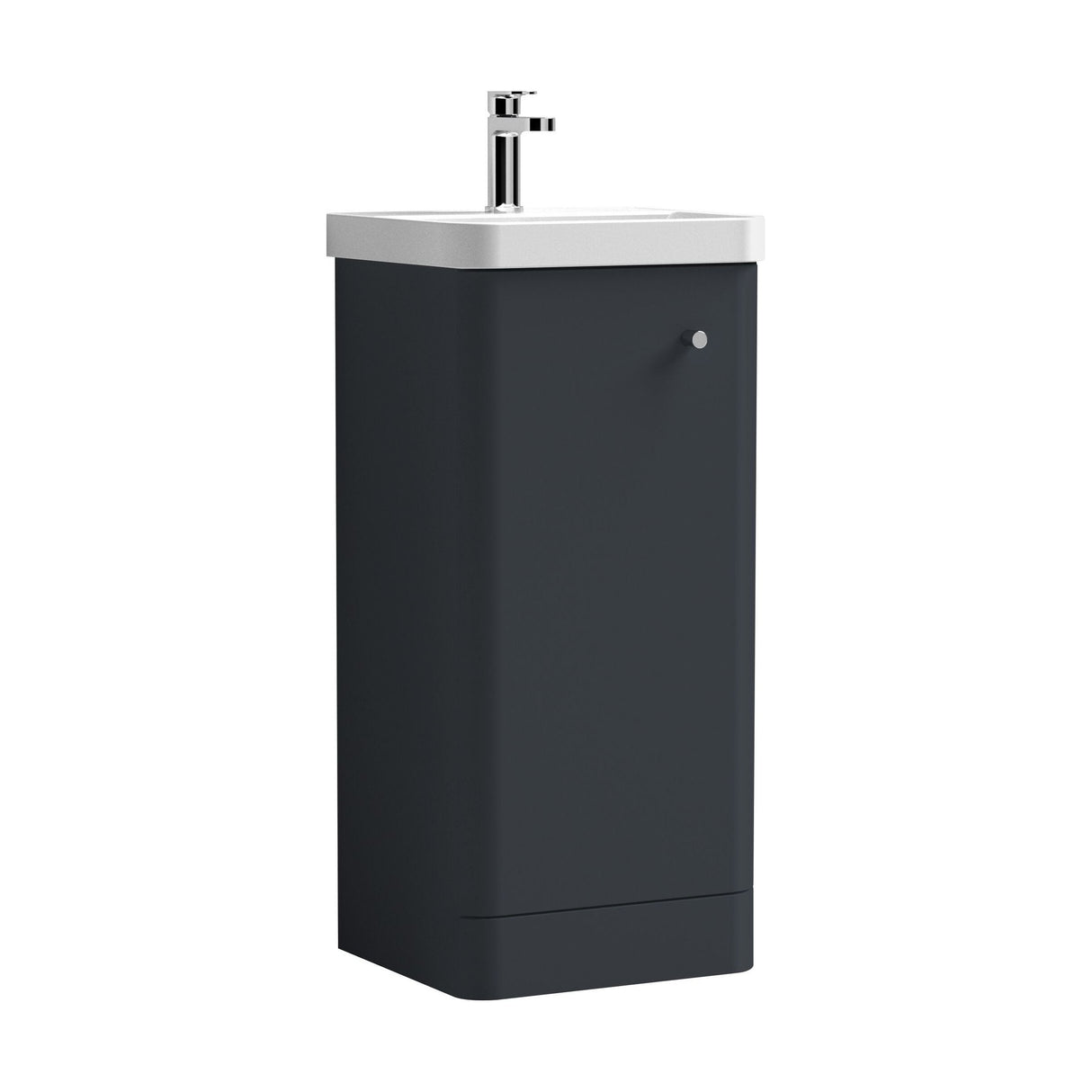 [BFCU1402] Flashbrook Floor Standing 1 Door Vanity Unit with Ceramic Basin - 400mm, Choice of Colour - Cutout