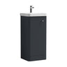 [BFCU1402] Flashbrook Floor Standing 1 Door Vanity Unit with Ceramic Basin - 400mm, Choice of Colour - Cutout