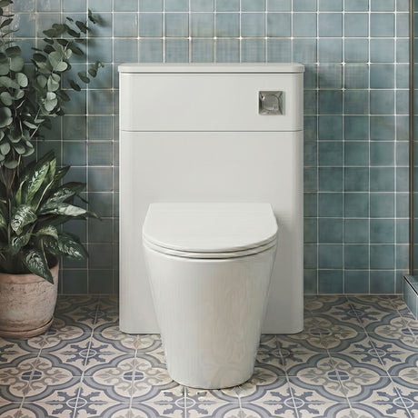[BFCU141] Flashbrook Contemporary Floor Standing WC Toilet Unit - 500mm - Choice of Finish - Silo