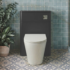 [BFCU1441] Flashbrook Contemporary Floor Standing WC Toilet Unit - 500mm - Choice of Finish - Silo