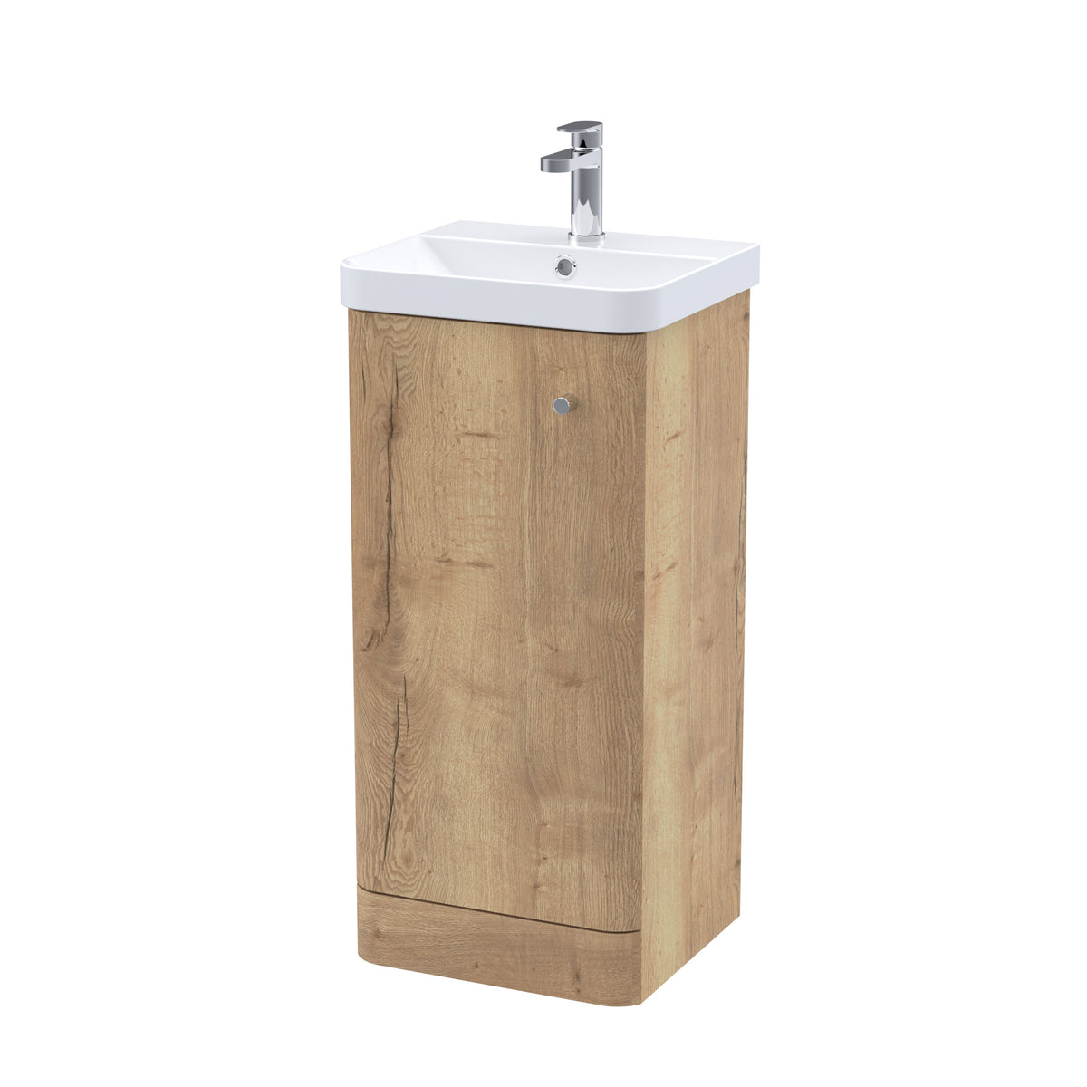 [BFCU1802] Flashbrook Floor Standing 1 Door Vanity Unit with Ceramic Basin - 400mm, Choice of Colour - Cutout