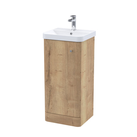 [BFCU1802] Flashbrook Floor Standing 1 Door Vanity Unit with Ceramic Basin - 400mm, Choice of Colour - Cutout