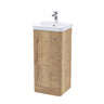 [BFCU1802] Flashbrook Floor Standing 1 Door Vanity Unit with Ceramic Basin - 400mm, Choice of Colour - Cutout