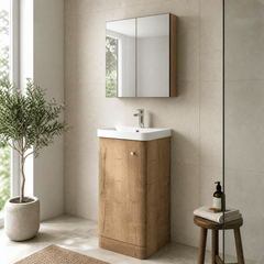 [BFCU1802] Flashbrook Floor Standing 1 Door Vanity Unit with Ceramic Basin - 400mm, Choice of Colour - Lifestyle 3