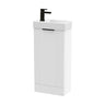 [BFDE120H224] Belvide Retro Floor Standing  Bathroom Cloakroom Vanity Basin Unit - 781 x 400 x 222mm - Multiple Colours - Cutout