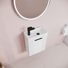 [BFDE120H224] Belvide Retro Floor Standing  Bathroom Cloakroom Vanity Basin Unit - 781 x 400 x 222mm - Multiple Colours - Lifestyle 2