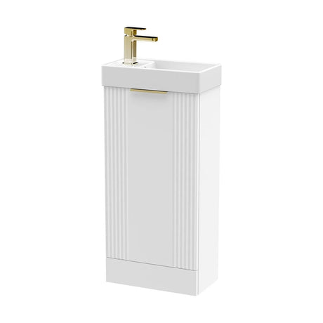 Belvide Retro Floor Standing  Bathroom Cloakroom Vanity Basin Unit - 781 x 400 x 222mm - Multiple Colours
