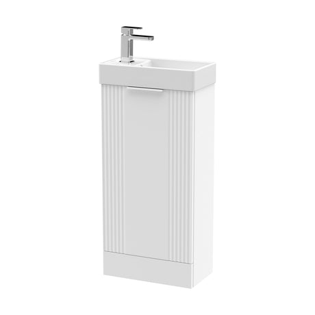 [BFDE120] Belvide Retro Floor Standing  Bathroom Cloakroom Vanity Basin Unit - 781 x 400 x 222mm - Multiple Colours - Cutout