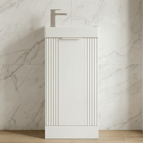 [BFDE120] Belvide Retro Floor Standing  Bathroom Cloakroom Vanity Basin Unit - 781 x 400 x 222mm - Multiple Colours - Silo