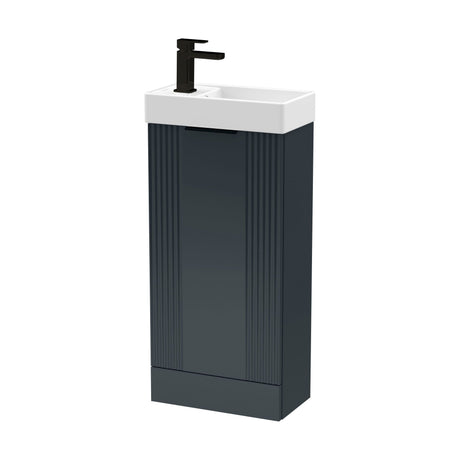 [BFDE1420H224] Belvide Retro Floor Standing  Bathroom Cloakroom Vanity Basin Unit - 781 x 400 x 222mm - Multiple Colours - Cutout