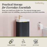 Retro Floor Standing  Bathroom Cloakroom Vanity Basin Unit - Multiple Colours