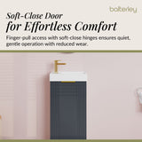 Retro Floor Standing  Bathroom Cloakroom Vanity Basin Unit - Multiple Colours