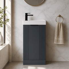 [BFDE1420H224] Belvide Retro Floor Standing  Bathroom Cloakroom Vanity Basin Unit - 781 x 400 x 222mm - Multiple Colours - Silo