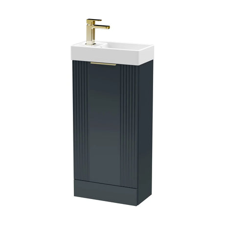 Belvide Retro Floor Standing  Bathroom Cloakroom Vanity Basin Unit - 781 x 400 x 222mm - Multiple Colours