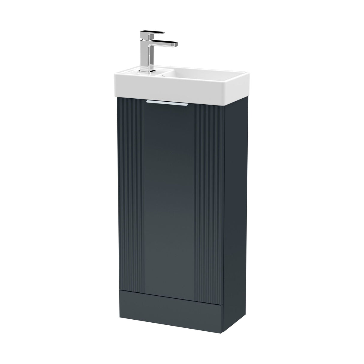 [BFDE1420] Belvide Retro Floor Standing  Bathroom Cloakroom Vanity Basin Unit - 781 x 400 x 222mm - Multiple Colours - Cutout