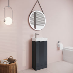 [BFDE1420] Belvide Retro Floor Standing  Bathroom Cloakroom Vanity Basin Unit - 781 x 400 x 222mm - Multiple Colours - Lifestyle 3