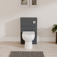 [BFDE1441] Belvide Modern Bathroom Retro Floor Standing WC Back to Wall Toilet Unit, 500mm, Choice of Colour - Lifestyle 1