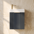 [BFDE1490H324] Belvide Retro Wall Hung Bathroom Cloakroom Vanity Basin Unit 438 x 400 x 222mm - Multiple Colours - Silo