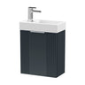 [BFDE1490] Belvide Retro Wall Hung Bathroom Cloakroom Vanity Basin Unit 438 x 400 x 222mm - Multiple Colours - Cutout