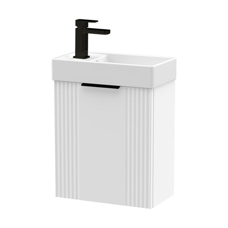 [BFDE190H224] Belvide Retro Wall Hung Bathroom Cloakroom Vanity Basin Unit 438 x 400 x 222mm - Multiple Colours - Cutout