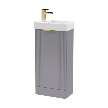 [BFDE220H324] Belvide Retro Floor Standing  Bathroom Cloakroom Vanity Basin Unit - 781 x 400 x 222mm - Multiple Colours - Cutout