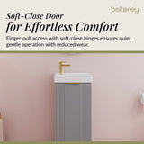 Retro Floor Standing  Bathroom Cloakroom Vanity Basin Unit - Multiple Colours